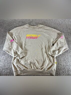 NEW Maverick Clothing Large Logan Paul Mav V2 “Bone” Crewneck Sweatshirt